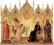 Simone Martini Annunciation with Two Saints and Four Prophets china oil painting reproduction